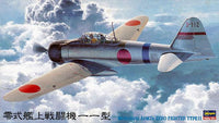 1/48 Hasegawa Mitsubishi A6M Zero Type 11 Carrier-Based Fighter 9142 - MPM Hobbies
