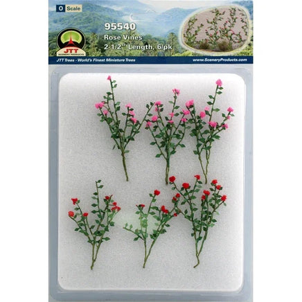 O Scale JTT - Rose Vines 2-1/2" 6/pk - 95540 - MPM Hobbies