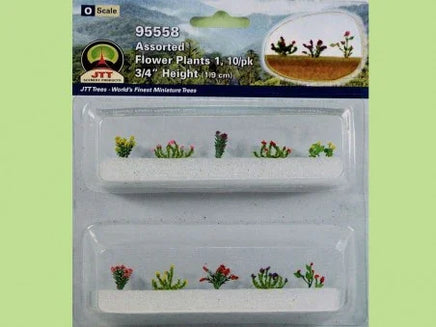 O Scale JTT - Assorted Flower Plants 1 - 95558 - MPM Hobbies