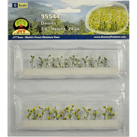 O Scale JTT - Daisies 7/8" 24/pk - 95544 - MPM Hobbies