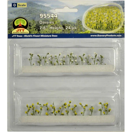 O Scale JTT - Daisies 7/8" 24/pk - 95544 - MPM Hobbies