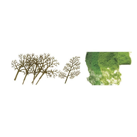 HO Scale JTT - Sycamore Trees Kit 3"-4" - 92020