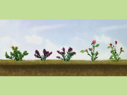 O Scale JTT - Assorted Flower Plants 1 - 95558 - MPM Hobbies