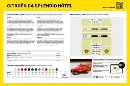 1/24 Heller Citroen C4 "Splendid Hotel" - MPM Hobbies