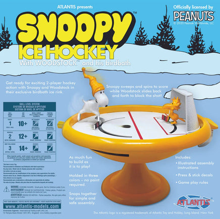 Atlantis Models Snoopy Ice Hockey w/Woodstock and His Bird Bath-5696 - MPM Hobbies