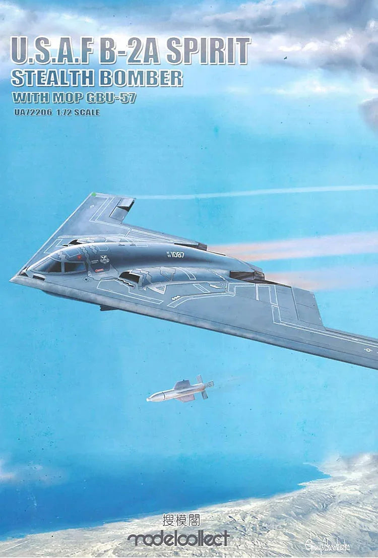 米空軍の見えざる翼！ステルス爆撃機「B-2A」が1/72スケールで