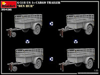 1/35 Mini Art - G-518 US 1T Cargo Trailer “Ben Hur” - 35436 - MPM Hobbies