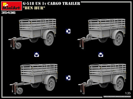 1/35 Mini Art - G-518 US 1T Cargo Trailer “Ben Hur” - 35436 - MPM Hobbies