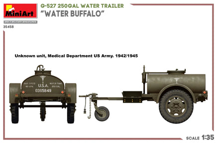 1/35 Mini Art - G-527 250Gal Water Trailer “Water Buffalo” - 35458 - MPM Hobbies
