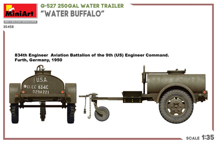 1/35 Mini Art - G-527 250Gal Water Trailer “Water Buffalo” - 35458 - MPM Hobbies