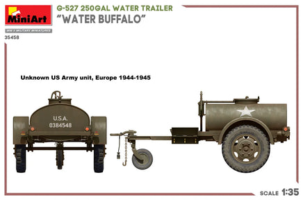 1/35 Mini Art - G-527 250Gal Water Trailer “Water Buffalo” - 35458 - MPM Hobbies