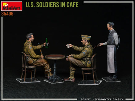 1/35 Mini Art - U.S. Soldiers in Cafe - 35406 - MPM Hobbies
