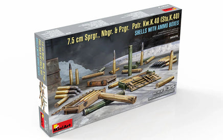 1/35 Mini Art - 7.5cm Sprgr., Nbgr. & Pzgr. Patr. Kw.K.40 (Stu.K.40) - 35375 - MPM Hobbies