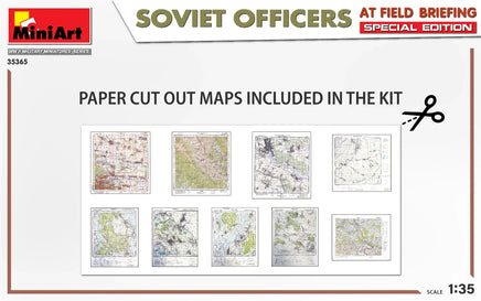 1/35 Mini Art - Soviet Officers At Field Briefing - 35365 - MPM Hobbies