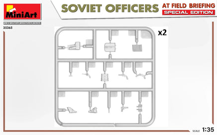 1/35 Mini Art - Soviet Officers At Field Briefing - 35365 - MPM Hobbies
