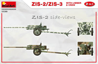 1/35 Mini Art - ZIS-2/ZIS-3 with Limber & Crew 2 in 1 - 35369 - MPM Hobbies