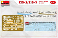 1/35 Mini Art - ZIS-2/ZIS-3 with Limber & Crew 2 in 1 - 35369 - MPM Hobbies