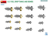 1/48 Mini Art - U.S. Fuel Drop Tanks And Bombs - 49015 - MPM Hobbies