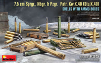 1/35 Mini Art - 7.5cm Sprgr., Nbgr. & Pzgr. Patr. Kw.K.40 (Stu.K.40) - 35375 - MPM Hobbies