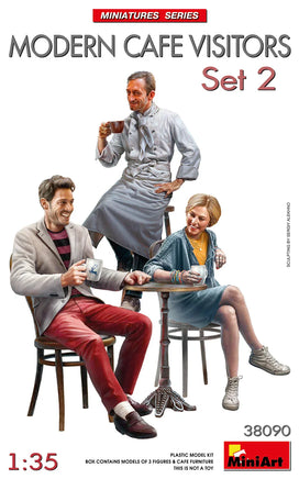 1/35 MiniArt Modern Cafe Visitors Set 2 - 38090 - MPM Hobbies