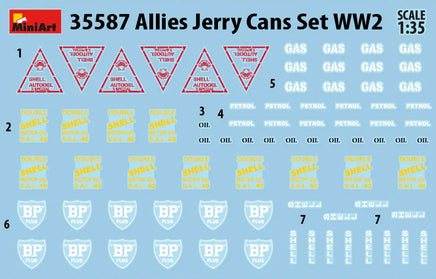 1/35 Mini Art - Allies Jerry Cans Set WWII - 35587 - MPM Hobbies