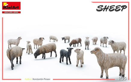 1/35 Mini Art - Sheep 15pk - 38042 - MPM Hobbies