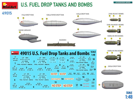 1/48 Mini Art - U.S. Fuel Drop Tanks And Bombs - 49015 - MPM Hobbies