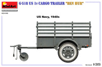 1/35 Mini Art - G-518 US 1T Cargo Trailer “Ben Hur” - 35436 - MPM Hobbies