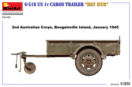 1/35 Mini Art - G-518 US 1T Cargo Trailer “Ben Hur” - 35436 - MPM Hobbies