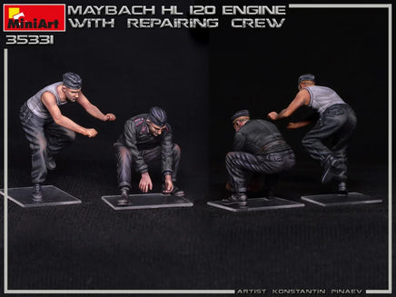 1/35 Mini Art - Maybach HL 120 Engine with Repair Crew - 35331 - MPM Hobbies