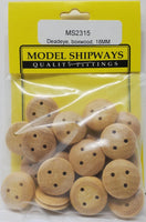 Model Shipways - 18mm Boxwood Deadeye 40 pcs - 2315 - MPM Hobbies