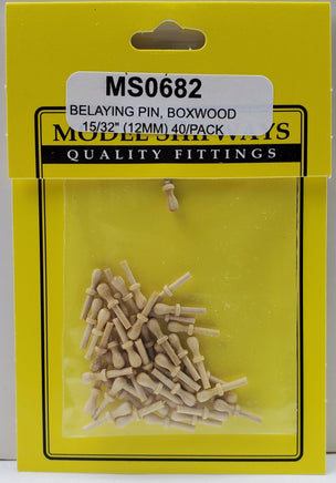 Model Shipways - 15/32" (12mm) Boxwood Belaying Pin 40 pcs - 682