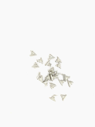 Model Shipways - 3/16" (8mm) Pewter Cleat, Two Horned with Pin 20 pcs - 45 - MPM Hobbies