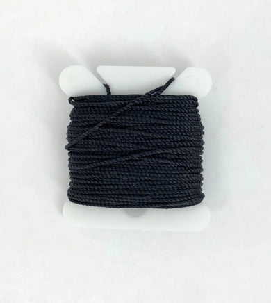 Model Shipways - 0.02" x 10yds Black Bead Cord Jewelry Nylon - 1210 - MPM Hobbies