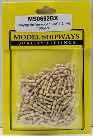 Model Shipways - 15/32" (12mm) Boxwood Belaying Pin 150 pcs - 682BX