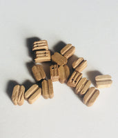 Model Shipways - 1/4" (7mm) Walnut Double Sheave Block 30 pcs - 311 - MPM Hobbies