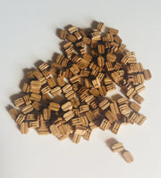 Model Shipways - 1/4" (7mm) Walnut Double Sheave Block 150 pcs - 311BW - MPM Hobbies