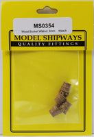 Model Shipways - 5/16" (8mm) Walnut Bucket 4 pcs - 354 - MPM Hobbies