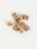 Model Shipways - 3/16" (5mm) Walnut Triple Sheave Block 20 pcs - 346 - MPM Hobbies