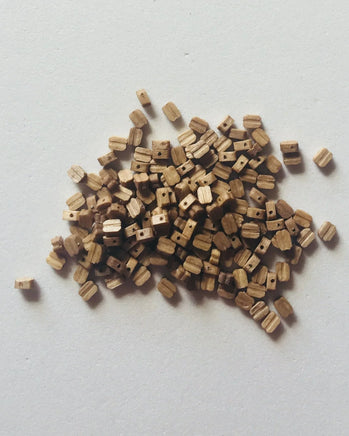Model Shipways - 3/32" (2.5mm) Walnut Single Sheave Block 150 pcs - 301BW - MPM Hobbies
