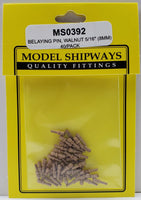 Model Shipways - 5/16" (8mm) Walnut Belaying Pin 40 pcs - 392 - MPM Hobbies