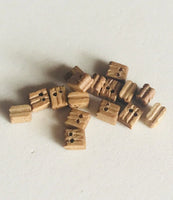 Model Shipways - 1/8" (3mm) Walnut Double Sheave Block 30 pcs - 308 - MPM Hobbies