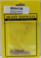 Model Shipways - 3/16" (5mm) Brass Belaying Pin 150 pcs - 412B - MPM Hobbies