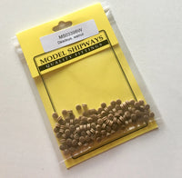 Model Shipways - 9/64" (3.5mm) Walnut Deadeye 150 pcs - 339BW - MPM Hobbies