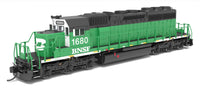 N Broadway Ltd EMD SD40-2 BNSF 1686 BN Black/Green/White w/Patch No-Sound / DCC-Ready 9483