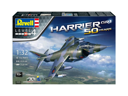 1/32 Revell Germany Geschenkset Harrier GR.1 50 Years 05690