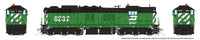 HO Rapido EMD SD9 (DC/DCC/Sound): Burlington Northern: #6232 - 50628