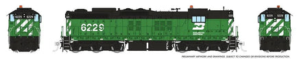 HO Rapido EMD SD9 (DC/DCC/Sound): Burlington Northern: #6229 - 50627