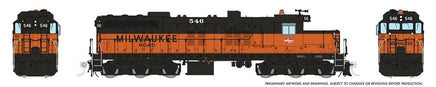 HO Rapido EMD SD10 (DC/DCC/Sound): Milwaukee Road: #546 - 50631