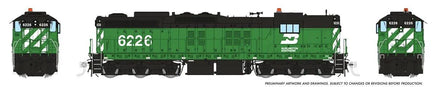 HO Rapido EMD SD9 (DC/DCC/Sound): Burlington Northern: #6226 - 50626
